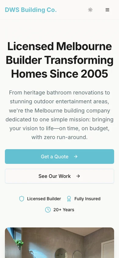 Dws Building New Homepage Mobile