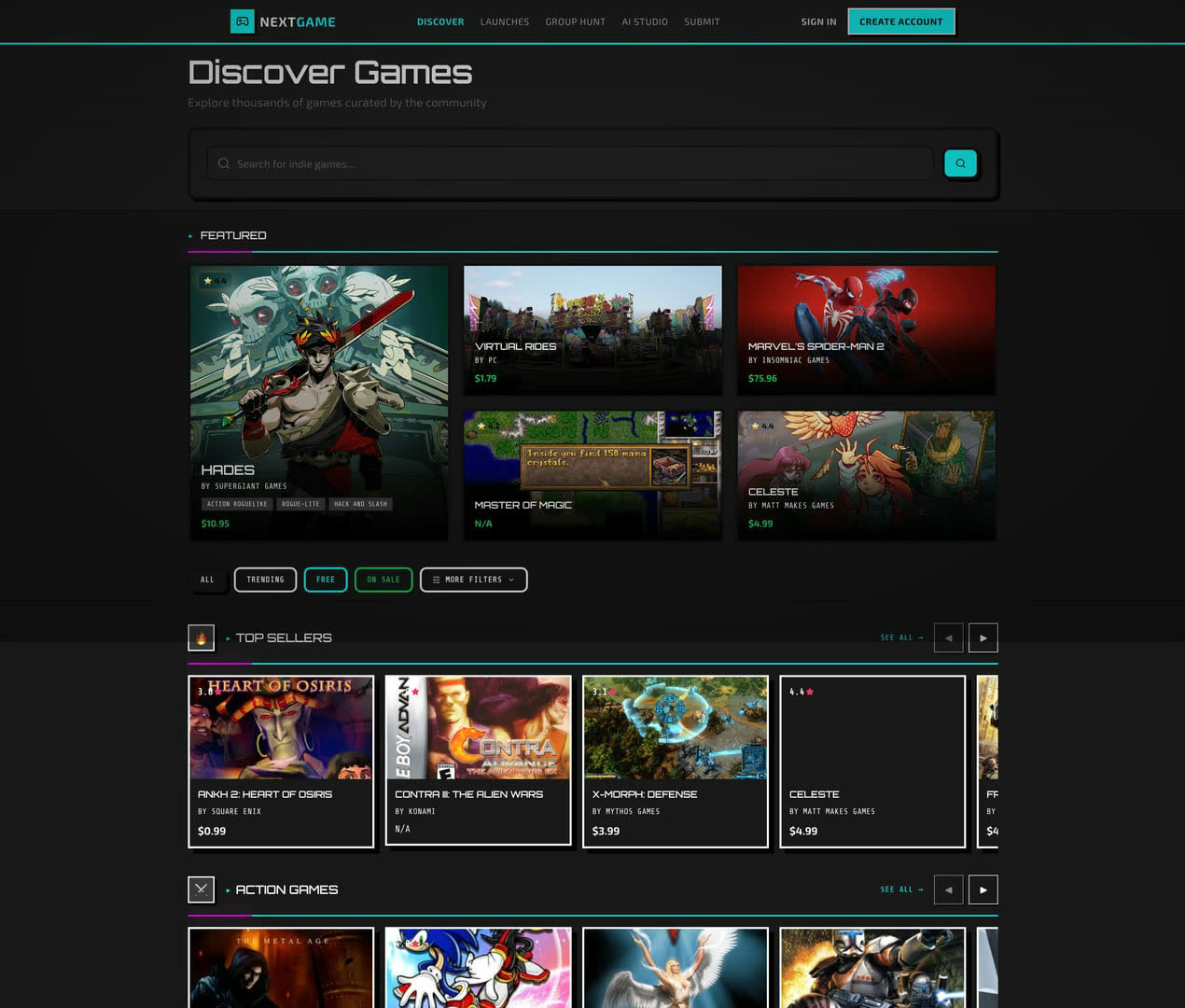 Nextgame Discover Desktop 2026 03