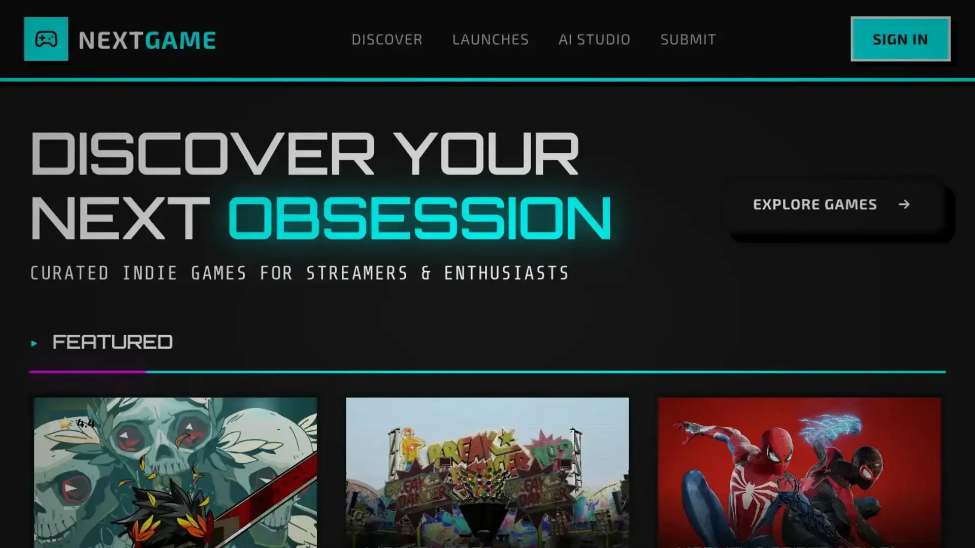 Nextgame Nextgame Homepage V2