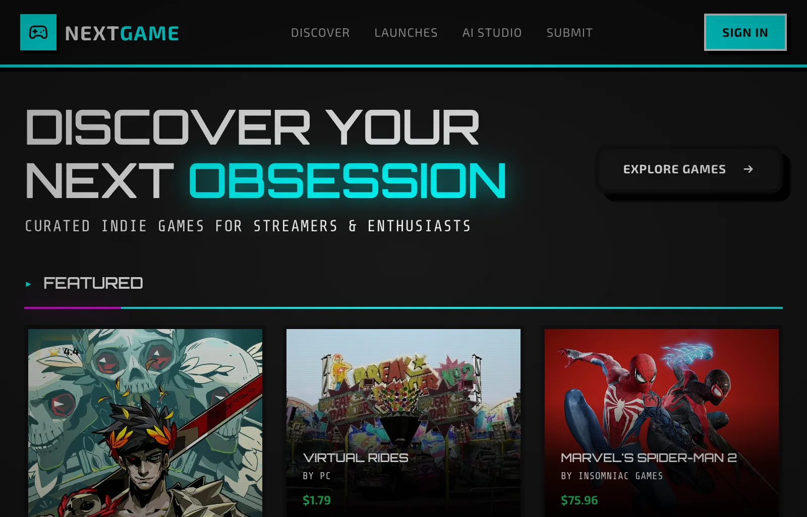 Nextgame Nextgame Homepage V3
