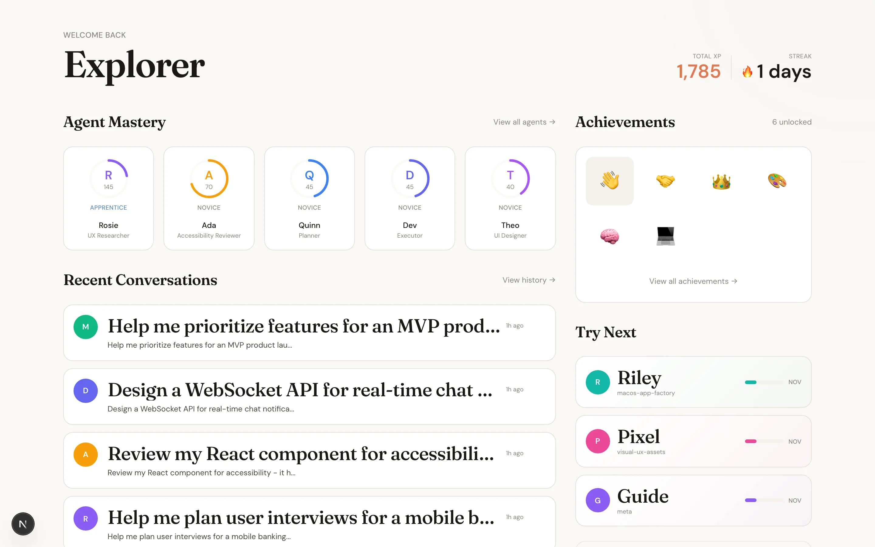 Playground Dashboard